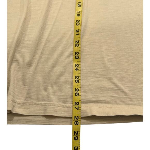 WinterSilks Women's Silk Wool Blend Base Layering Top Off White, size XL - Picture 4 of 5